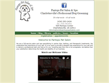 Tablet Screenshot of pantopspetsalon.com